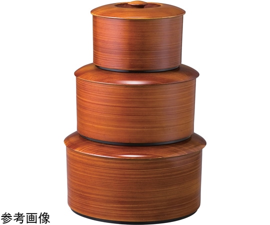 福井クラフト 3人用 室町飯器 チーク木目(内黒)(蓋親) 45000360 1個（ご注文単位1個）【直送品】