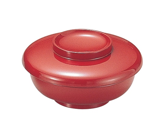 福井クラフト 平椀(蓋親)朱2度塗 35051120 1個（ご注文単位1個）【直送品】