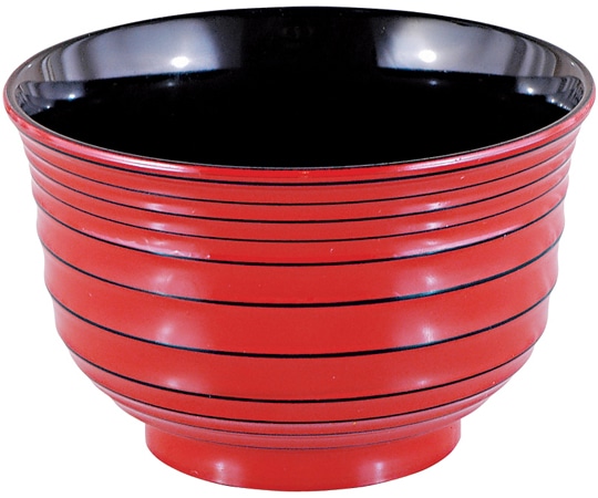 福井クラフト TA流泉汁椀 根来研出内黒 31001160 1個（ご注文単位1個）【直送品】