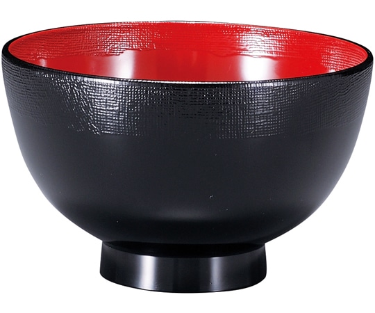 福井クラフト 渕布汁椀 黒内朱 31005740 1個（ご注文単位1個）【直送品】