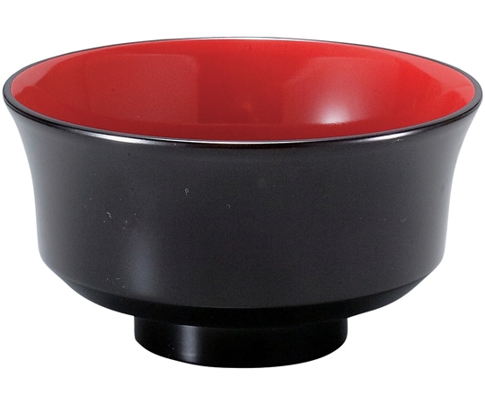 福井クラフト TA新4寸 天竜寺汁椀 黒内朱 33023670 1個（ご注文単位1個）【直送品】