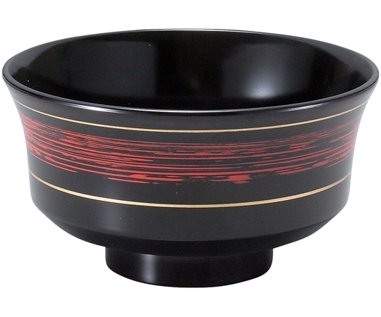 福井クラフト TA新4寸 天竜寺汁椀 黒・帯ひも 33023690 1個（ご注文単位1個）【直送品】
