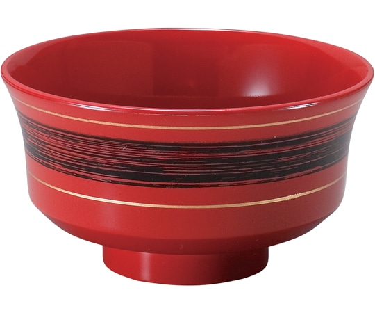 福井クラフト 耐熱新4寸 天竜寺汁椀 朱/帯ひも内朱 33023680 1個（ご注文単位1個）【直送品】