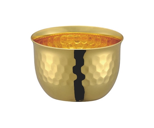 田辺金具 華 ぐいのみ 90ml 槌目 金メッキ  1個（ご注文単位1個）【直送品】