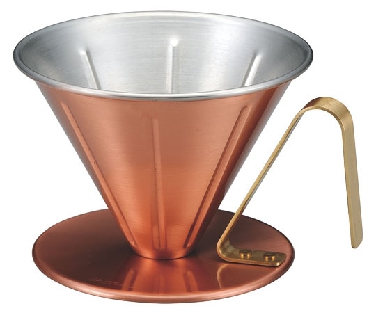 田辺金具 銅のコーヒードリッパー リブ 大  1個（ご注文単位1個）【直送品】