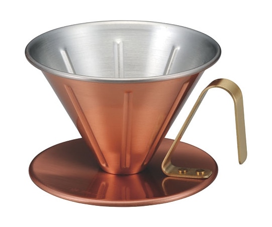田辺金具 銅のコーヒードリッパー リブ 小  1個（ご注文単位1個）【直送品】