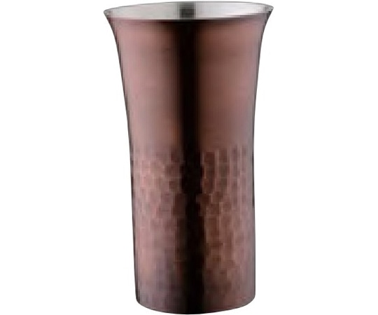 田辺金具 華タンブラーストレート槌目140mlブロンズ  1個（ご注文単位1個）【直送品】