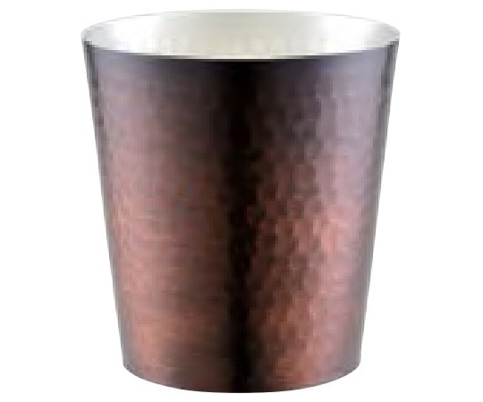 田辺金具 華ロックグラス槌目300mlブロンズ  1個（ご注文単位1個）【直送品】