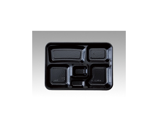 中央化学 仕出弁当 HS仕切-27 黒-花小舞 共蓋付 20枚入 172221 1袋(ご注文単位1袋)【直送品】