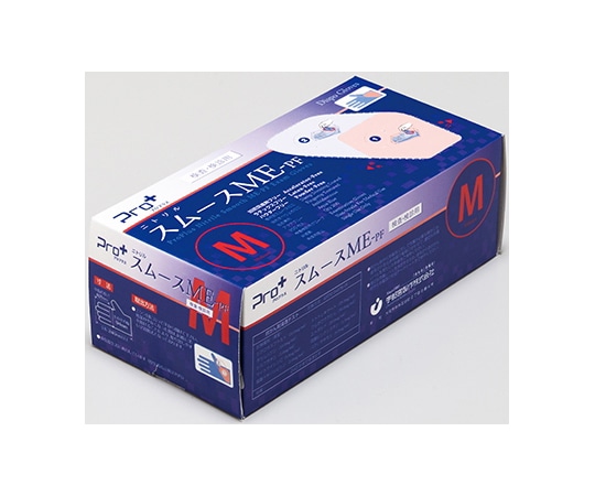 宇都宮製作 Pro+ニトリルスムースME-PF M アクアブルー 検査・検診用 200枚×10箱入 NBR0352PF-BB-M 1ケース（ご注文単位1ケース）【直送品】
