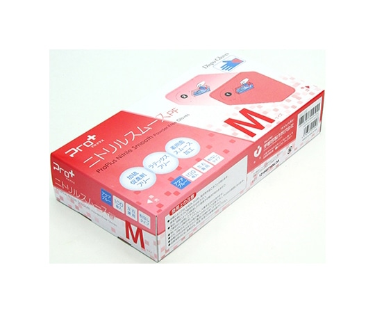 宇都宮製作 Pro+ニトリルスムース パウダーフリー M ピンク 200枚×10箱入 NBR0356PF-PB-M 1ケース（ご注文単位1ケース）【直送品】