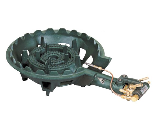 タチバナ製作所 鋳物コンロ(都市ガス)パイロット(種火付)二重・羽根なし 505×330×125mm TS-210P 二重・羽根なし パイロット(種火付) 1個（ご注文単位1個）【直送品】