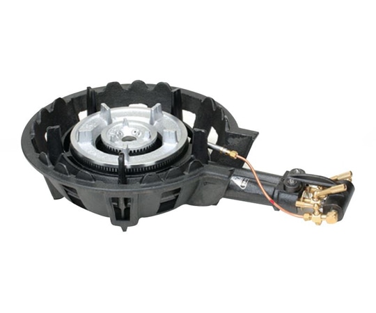 タチバナ製作所 ハイカロリーコンロ(都市ガス)パイロット(種火付)二重・羽根付 525×330×130mm TS-208P 二重羽根付(パイロット種火付) 1個（ご注文単位1個）【直送品】