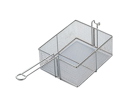 スギコ産業 18-8フライバスケット 大 1個（ご注文単位1個）【直送品】
