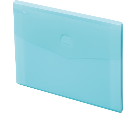 LIHITLAB SOERU スリムドキュメントファイル(ヨコ型)5仕切(6ポケット) アイスブルー A8700-14 1冊(ご注文単位1冊)【直送品】