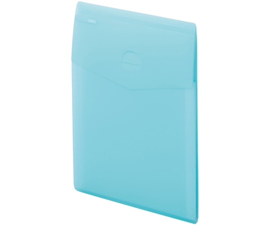 LIHITLAB SOERU スリムドキュメントファイル(タテ型)4仕切(5ポケット) アイスブルー A8710-14 1冊(ご注文単位1冊)【直送品】