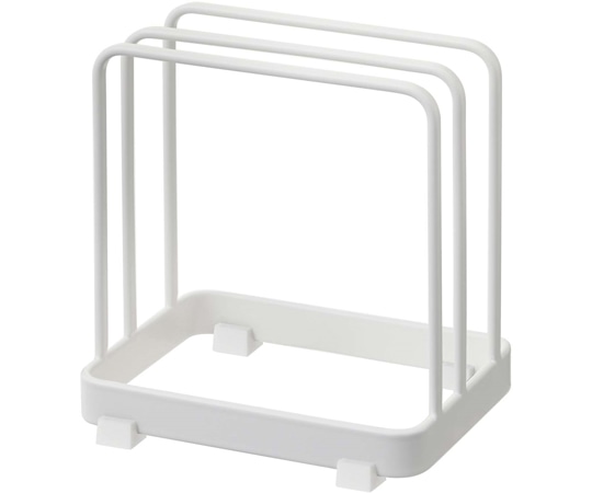 山崎実業 まな板スタンド プレート ホワイト 2496 1個（ご注文単位1個）【直送品】