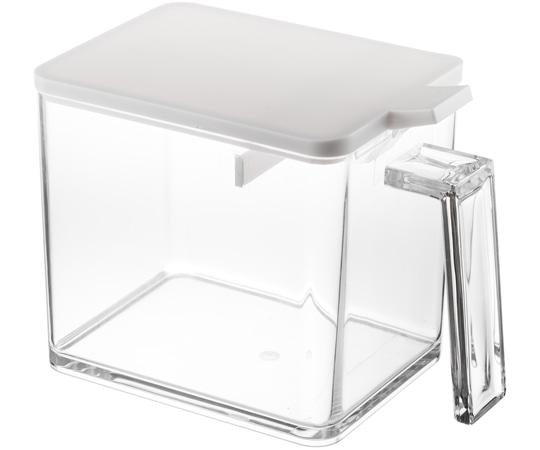 山崎実業 調味料ストッカー アクア L ホワイト 2889 1個（ご注文単位1個）【直送品】