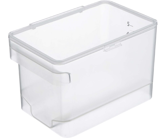 山崎実業 密閉 シンク下米びつ プレート 5kg 計量カップ付 クリア 3379 1個(ご注文単位1個)【直送品】