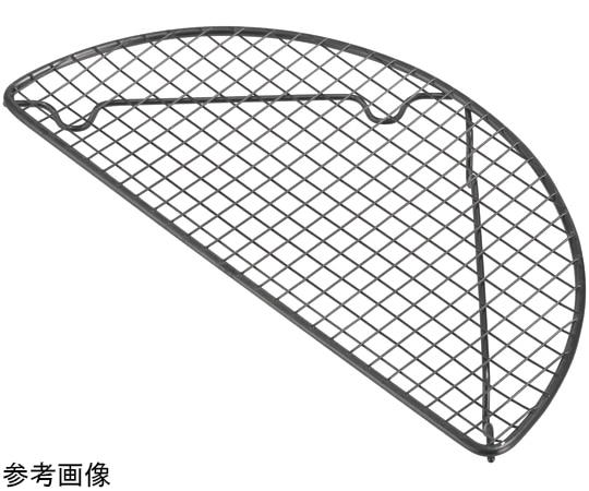 丸山ステンレス エルダー 18-8半月アミ足付 小 ブラックサテン 1423 1個（ご注文単位1個）【直送品】