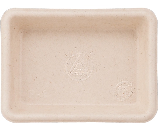 アヅミ産業 P-1 紙製小皿 未晒 4000個入 8E18-22 1箱(ご注文単位1箱)【直送品】