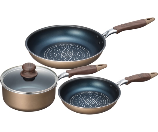 和平フレイズ ブラナーノⅡ IH対応片手鍋&フライパン3点セット MB-2399 1セット（ご注文単位1セット）【直送品】