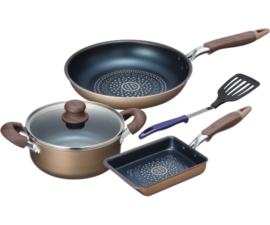 和平フレイズ ブラナーノⅡ IH対応両手鍋&フライパン3点セット(ツール付) MB-2400 1セット（ご注文単位1セット）【直送品】