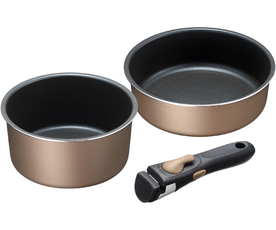 和平フレイズ ブラナーノⅡ IH対応着脱ハンドル鍋2点セットA MB-2438 1セット（ご注文単位1セット）【直送品】