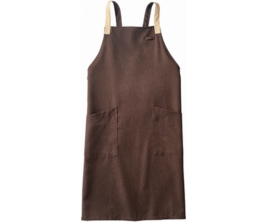 住商モンブラン エプロン 兼用 ブラウン/ベージュ フリー OV5001-7 フリー 1枚（ご注文単位1枚）【直送品】