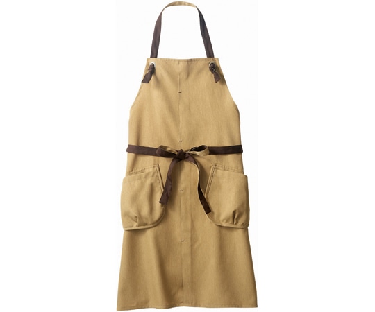 住商モンブラン エプロン 兼用 ベージュ/ブラウン フリー OV5005-3 フリー 1枚（ご注文単位1枚）【直送品】