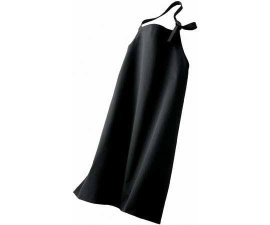 住商モンブラン 防炎エプロン 兼用 黒 フリー VA501-1 フリー 1枚（ご注文単位1枚）【直送品】