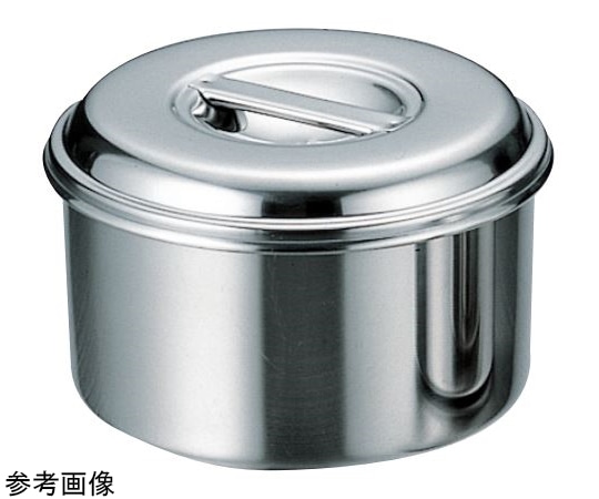 赤川器物製作所 AG 18-8 浅型キッチンポット 0.5L 10cm 1個（ご注文単位1個）【直送品】