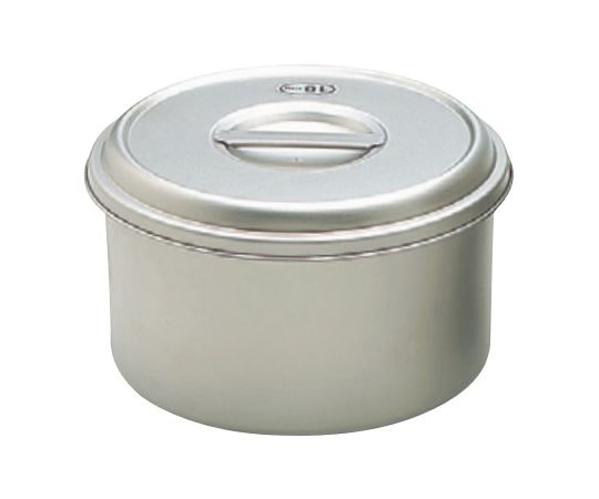 長谷元 純チタン 浅型キッチンポット 1.7L 15cm 1個（ご注文単位1個）【直送品】