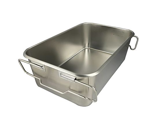 スギコ産業 18-8 給食バット 運搬型 半カールフランジタイプ H200mm 約40L SH-6038-8F 1個（ご注文単位1個）【直送品】