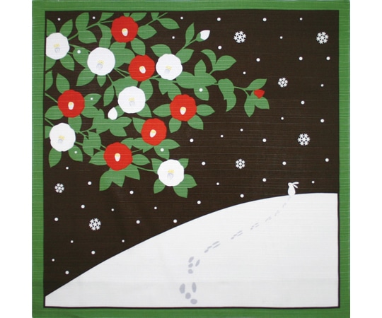 ヤマコー 花景色 小風呂敷 冬 88082 1枚（ご注文単位1枚）【直送品】