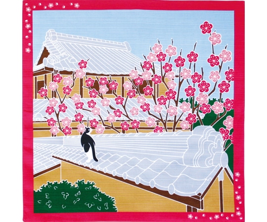 ヤマコー たまのお散歩 小風呂敷 梅 88586 1枚（ご注文単位1枚）【直送品】