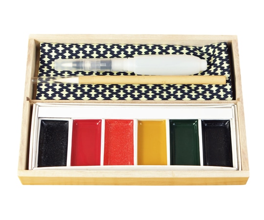 ヤマコー 写人 彩画スケッチセット桐 箱入り 79288 1セット（ご注文単位1セット）【直送品】