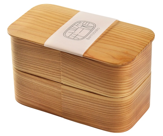 ヤマコー 日本の弁当箱 長角 二段 箱入り 80186 1個(ご注文単位1個)【直送品】