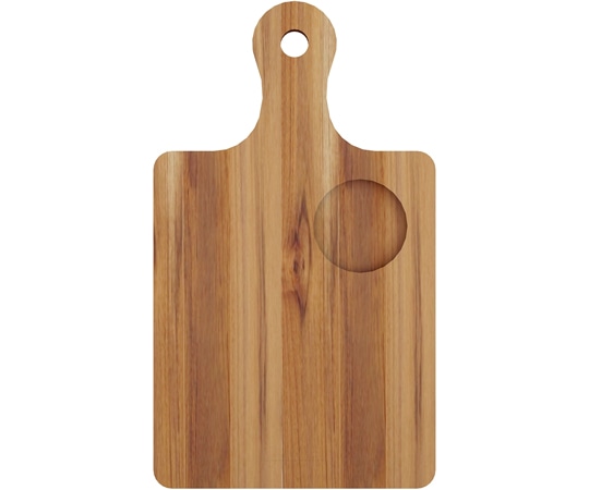 トラモンティーナ 木製(チーク)スナックボード 26cm×15cm ココット用溝付き ORGANIC 13202/050 1枚(ご注文単位1枚)【直送品】