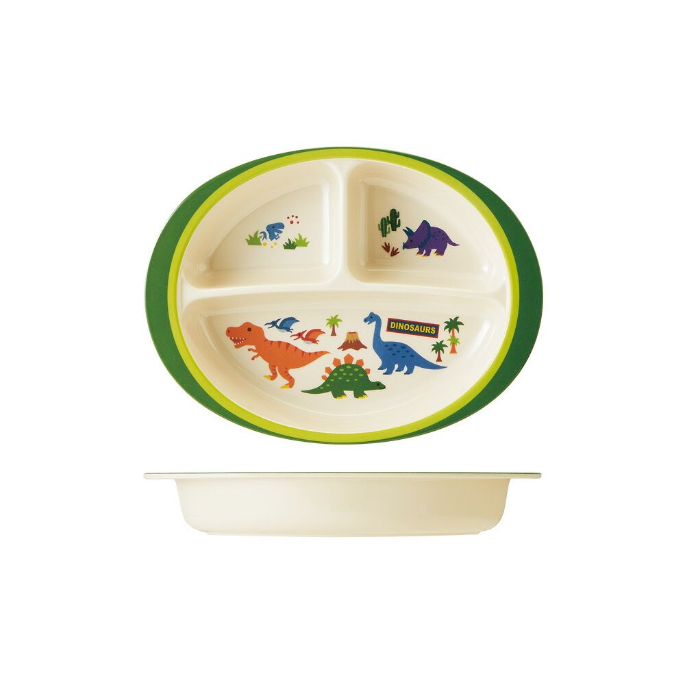 スケーター メラミン製ランチプレート ディノサウルス M370 1個（ご注文単位1個）【直送品】