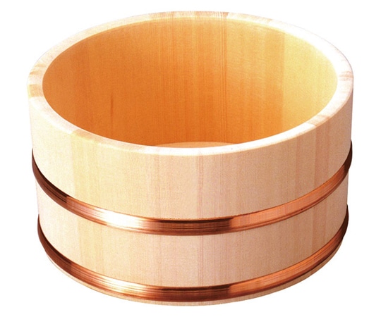 ヤマコー ひのき 湯桶(銅タガ/丸型) 82463 1個（ご注文単位1個）【直送品】