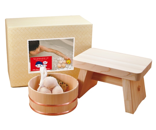ヤマコー ちゃぷちゃぷキッズ ひのき おふろセット 81949 1セット（ご注文単位1セット）【直送品】