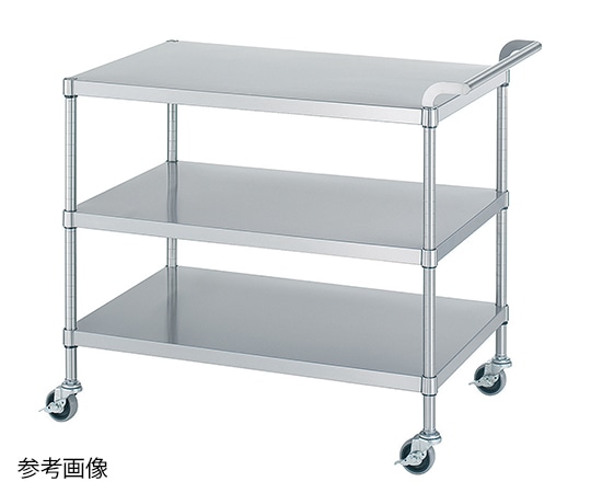 シンコー(業務用厨房機器) ステンレスワゴン(SUS430) 900×450×800mm(棚3段) M03-9045-U75 1個 (ご注文単位1個)【直送品】