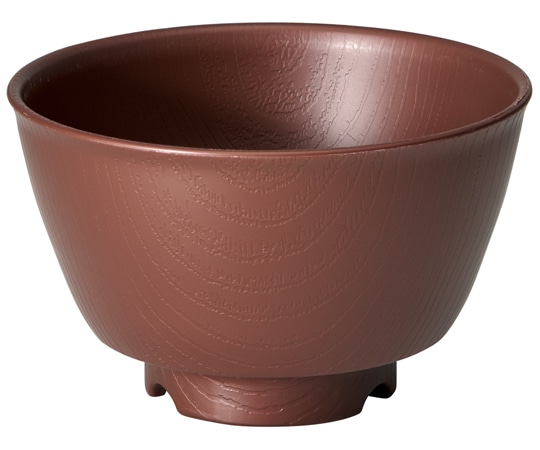 スケーター 木目 持ちやすい茶碗 ブラウン NBLS1B 1個（ご注文単位1個）【直送品】