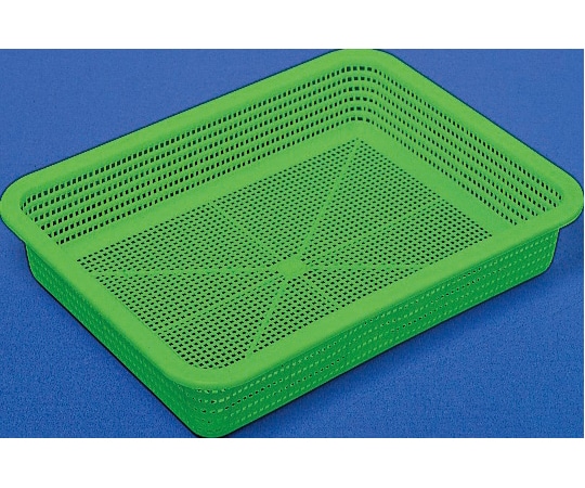 サンコー(三甲) 万能篭 中 グリーン 10060200GR606 1個(ご注文単位1個)【直送品】