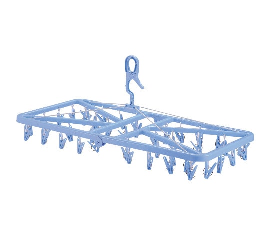 パール金属 ベルタ 物干しハンガー角型 ピンチ42個付 ブルー H-2142 1個(ご注文単位1個)【直送品】