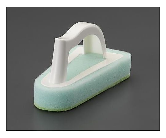 エスコ 80x150x80mm スポンジたわし(ハンドル付) EA928AG-180 1個(ご注文単位1個)【直送品】