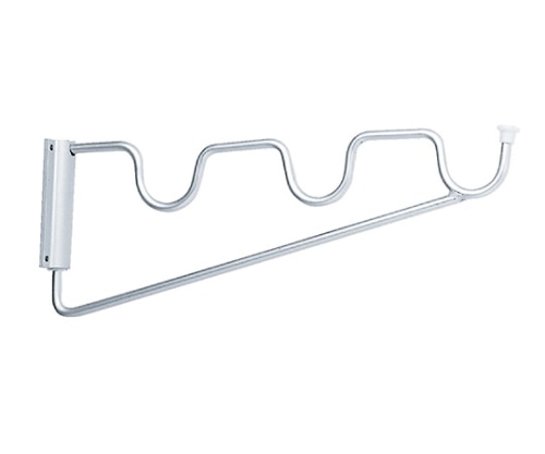 神栄ホームクリエイト 物干金物 バルコニー用 横収納タイプ シルバー SK-62-3 1個(ご注文単位1個)【直送品】