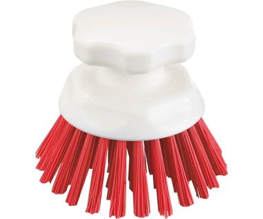 山崎産業(コンドル) HGハンドブラシ丸型 R(レッド) 1ケース(10個入) CL614-000X-MB-R 1ケース(ご注文単位1ケース)【直送品】