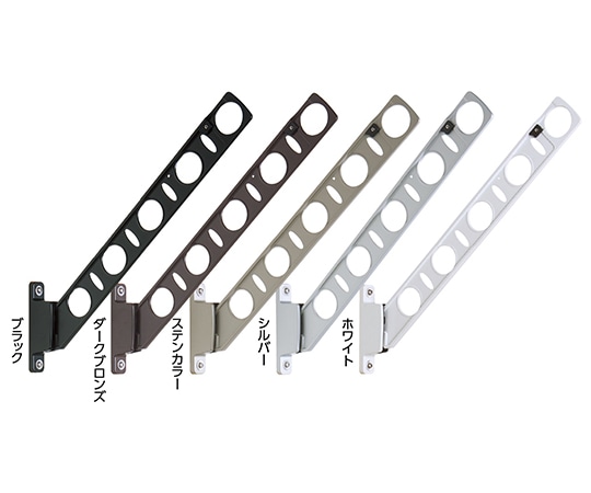 タカラ産業 DRY・WAVE 腰壁用物干金物 シルバー KBN25-S 1セット(ご注文単位1セット)【直送品】